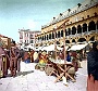 1897-Padova-Piazza delle Erbe e Palazzo della Ragione-color